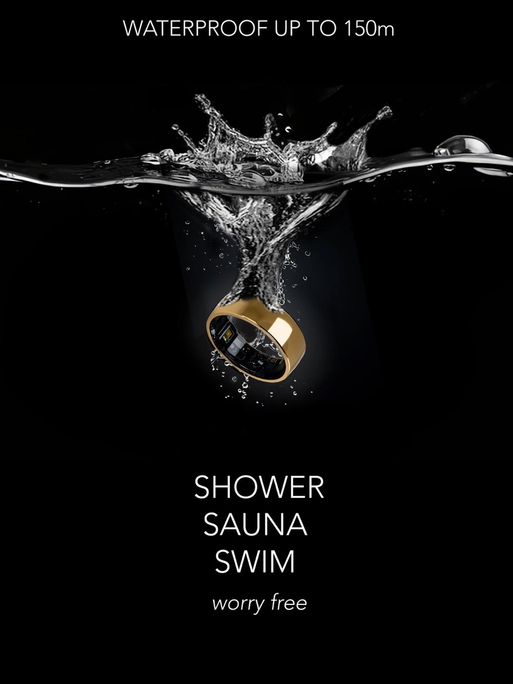 Ring Smart Activity & Sleep Tracker — Gold - Picture 6 of 6